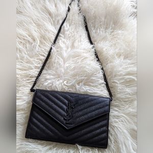 YSL - Wallet on chain - Black on Black